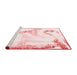 Modern Red Washable Rugs