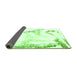 Sideview of Abstract Green Modern Rug, abs1039grn