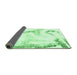 Sideview of Abstract Emerald Green Modern Rug, abs1039emgrn