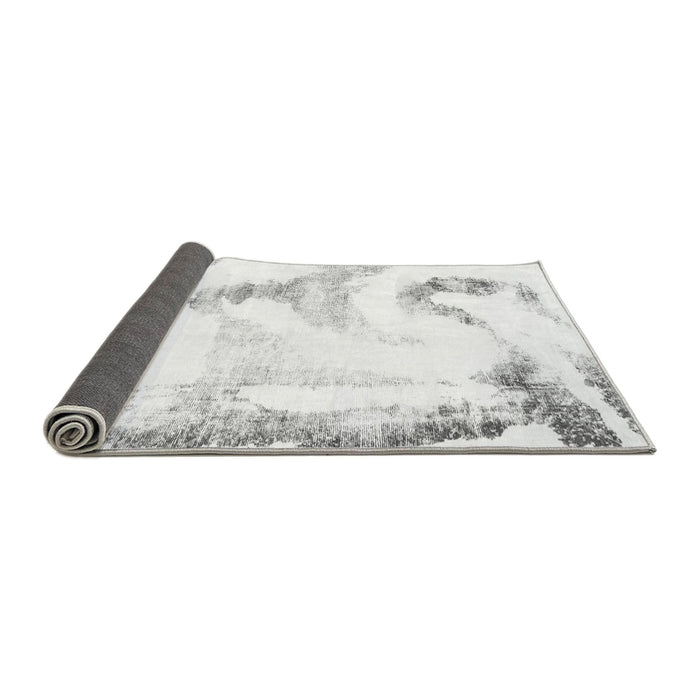 Sideview of Abstract Gray Modern Rug, abs1039gry