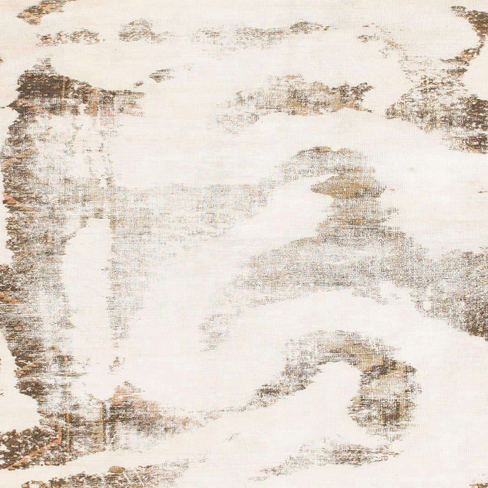 Round Abstract Tan Brown Modern Rug, abs1039