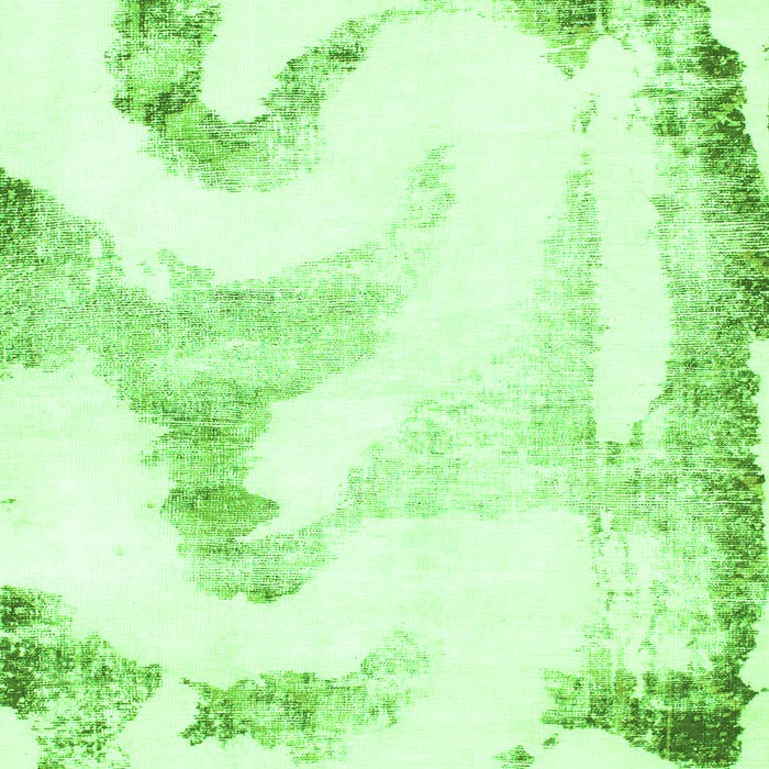 Machine Washable Abstract Green Modern Area Rugs, wshabs1039grn