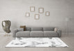 Machine Washable Abstract Gray Modern Rug in a Living Room,, wshabs1039gry