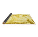 Sideview of Abstract Yellow Modern Rug, abs1039yw