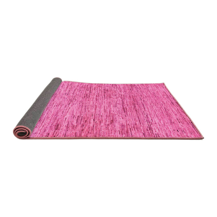 Sideview of Abstract Pink Modern Rug, abs103pnk