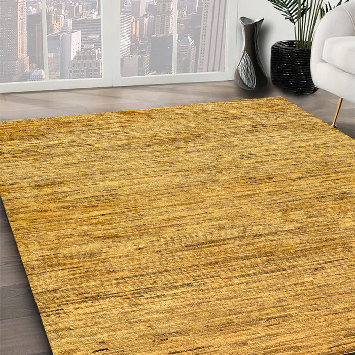 Machine Washable Abstract Sedona Brown Rug in a Family Room, wshabs103