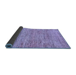 Sideview of Abstract Blue Modern Rug, abs103blu