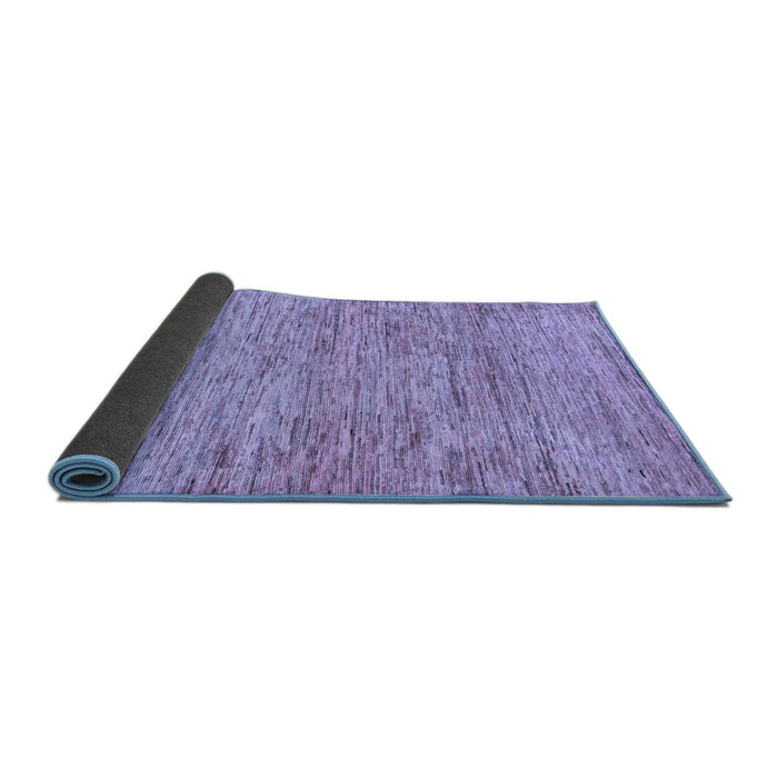 Sideview of Abstract Blue Modern Rug, abs103blu