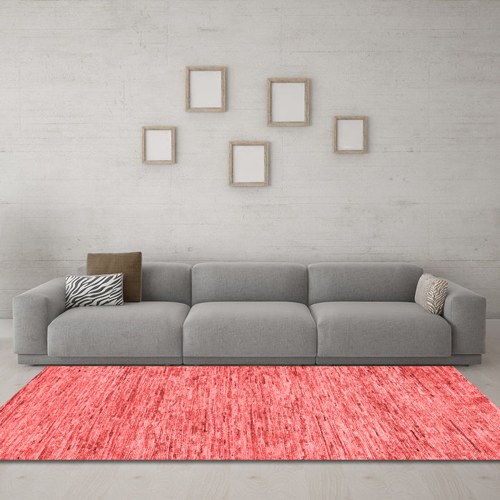 Modern Red Washable Rugs