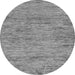 Round Abstract Gray Modern Rug, abs103gry