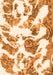 Machine Washable Abstract Orange Modern Area Rugs, wshabs1040org