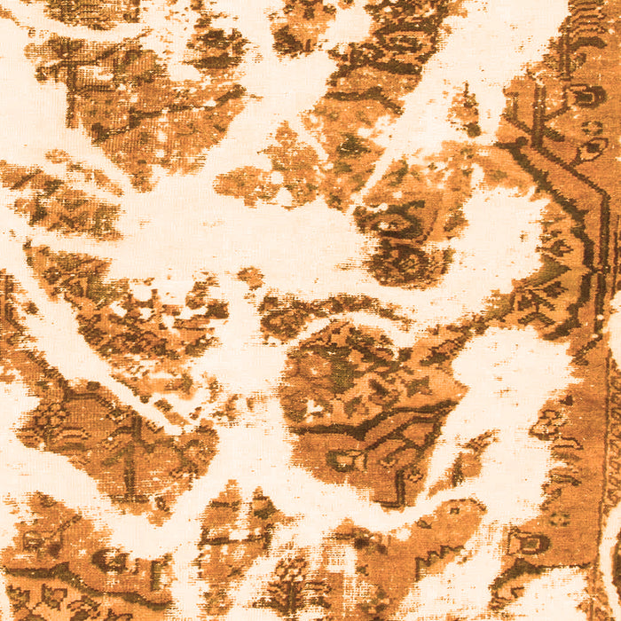 Machine Washable Abstract Orange Modern Area Rugs, wshabs1040org