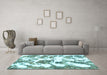 Machine Washable Abstract Light Blue Modern Rug in a Living Room, wshabs1040lblu