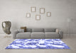Machine Washable Abstract Blue Modern Rug in a Living Room, wshabs1040blu