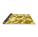 Sideview of Abstract Yellow Modern Rug, abs1040yw