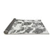 Sideview of Abstract Gray Modern Rug, abs1040gry