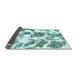 Sideview of Abstract Light Blue Modern Rug, abs1040lblu