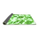 Sideview of Abstract Green Modern Rug, abs1040grn