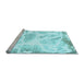 Sideview of Machine Washable Abstract Light Blue Modern Rug, wshabs1041lblu