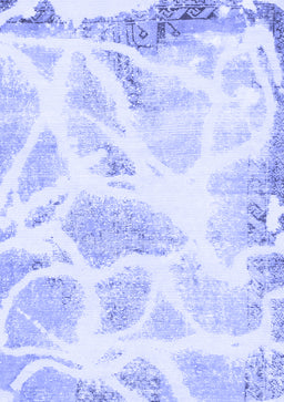 Abstract Blue Modern Rug, abs1041blu