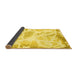 Sideview of Abstract Yellow Modern Rug, abs1041yw