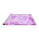 Sideview of Machine Washable Abstract Purple Modern Area Rugs, wshabs1041pur