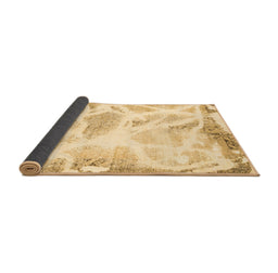 Sideview of Abstract Brown Modern Rug, abs1041brn