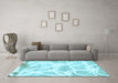 Machine Washable Abstract Light Blue Modern Rug in a Living Room, wshabs1041lblu