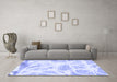 Machine Washable Abstract Blue Modern Rug in a Living Room, wshabs1041blu