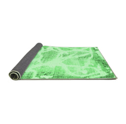 Sideview of Abstract Emerald Green Modern Rug, abs1041emgrn