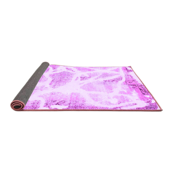 Sideview of Abstract Purple Modern Rug, abs1041pur