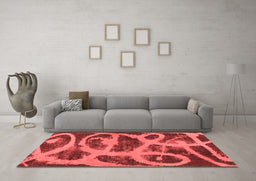 Bohemian Red Washable Rugs