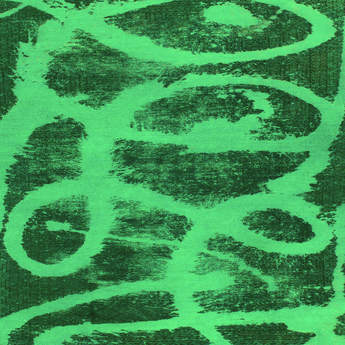 Square Machine Washable Persian Green Bohemian Area Rugs, wshabs1042grn