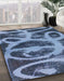 Machine Washable Abstract Denim Blue Rug in a Family Room, wshabs1042