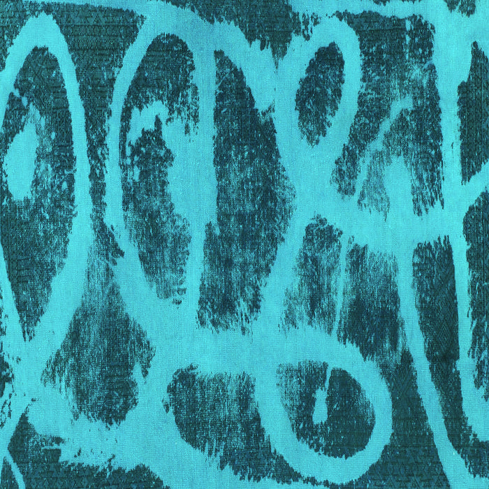 Square Persian Turquoise Bohemian Rug, abs1042turq