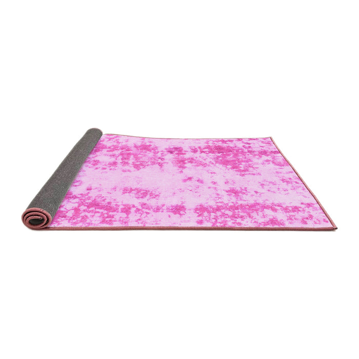 Sideview of Abstract Pink Modern Rug, abs1043pnk