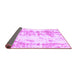 Sideview of Abstract Purple Modern Rug, abs1043pur