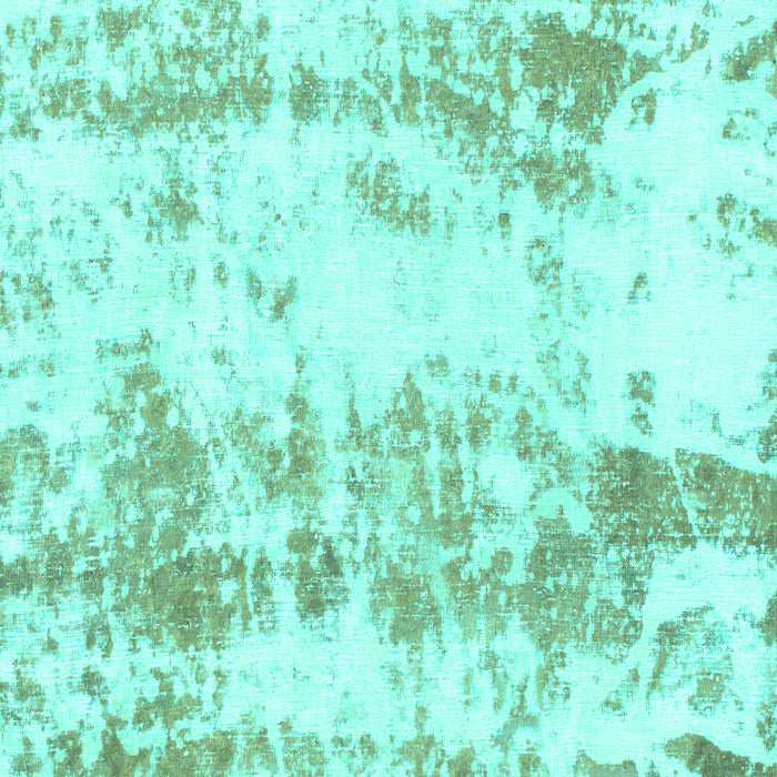 Square Abstract Turquoise Modern Rug, abs1043turq