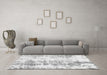 Machine Washable Abstract Gray Modern Rug in a Living Room,, wshabs1043gry