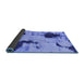 Sideview of Abstract Blue Modern Rug, abs1044blu