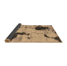 Sideview of Abstract Brown Modern Rug, abs1044brn