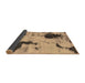 Sideview of Abstract Brown Modern Rug, abs1044brn