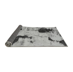Sideview of Abstract Gray Modern Rug, abs1044gry