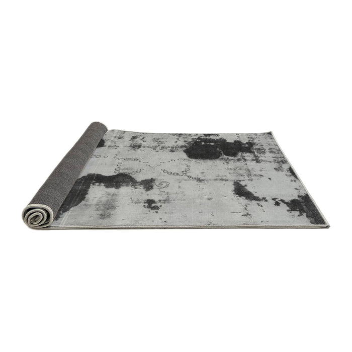 Sideview of Abstract Gray Modern Rug, abs1044gry