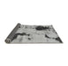 Sideview of Abstract Gray Modern Rug, abs1044gry