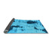 Sideview of Abstract Light Blue Modern Rug, abs1044lblu