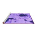 Sideview of Machine Washable Abstract Purple Modern Area Rugs, wshabs1044pur