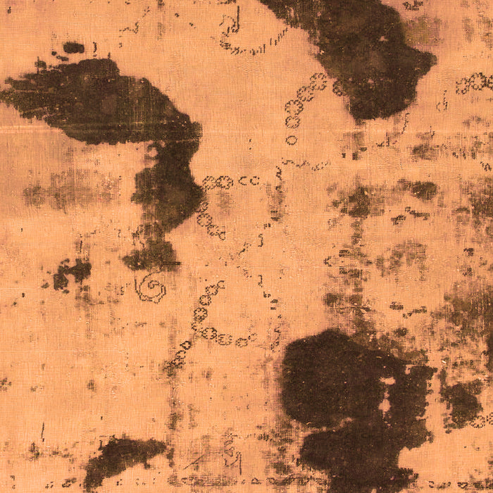 Machine Washable Abstract Orange Modern Area Rugs, wshabs1044org