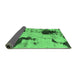 Sideview of Abstract Emerald Green Modern Rug, abs1044emgrn