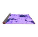 Sideview of Abstract Purple Modern Rug, abs1044pur